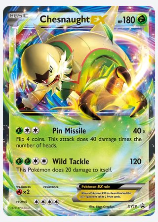 Chesnaught EX — catalogusbeeld