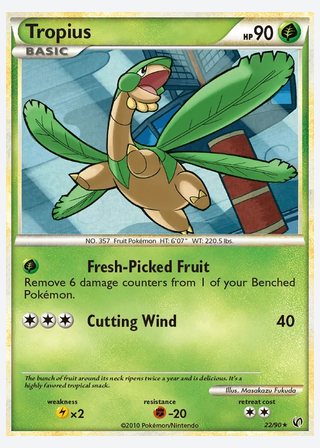 Tropius — catalogusbeeld