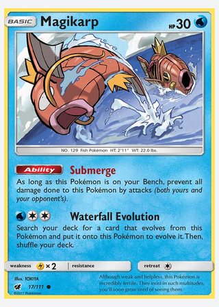 Magikarp — catalogusbeeld
