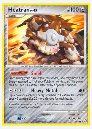 Heatran — catalogusbeeld