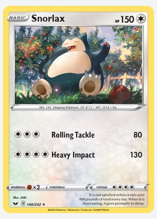 Snorlax — catalogusbeeld