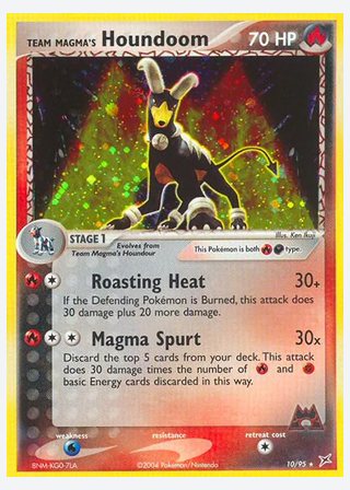 Team Magma's Houndoom — catalogusbeeld