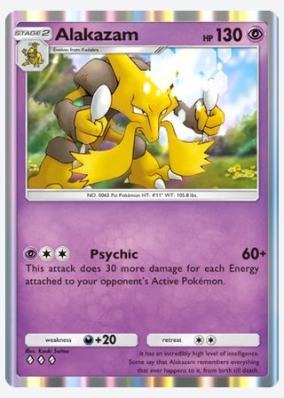 Alakazam — catalogusbeeld