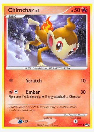 Chimchar — catalogusbeeld