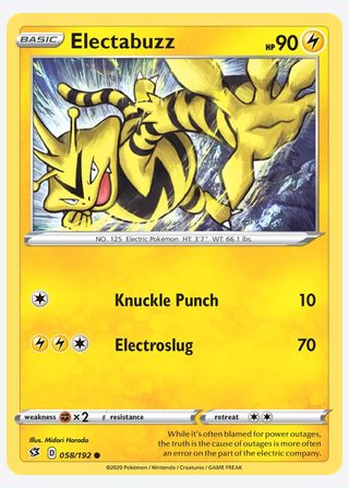 Electabuzz — catalogusbeeld