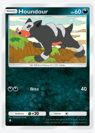 Houndour — catalogusbeeld