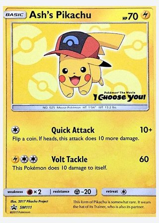 Ash's Pikachu — catalogusbeeld