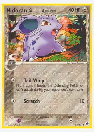 Nidoran♀ δ — catalogusbeeld