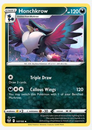 Honchkrow — catalogusbeeld
