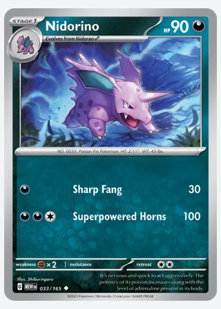 Nidorino — catalogusbeeld