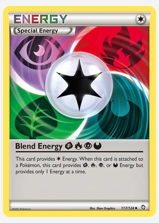 Blend Energy Grass Fire Psychic Darkness — catalogusbeeld
