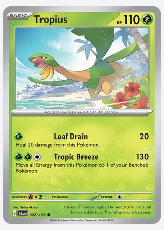 Tropius — catalogusbeeld