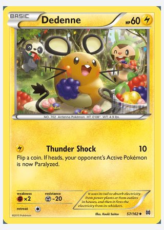 Dedenne — catalogusbeeld