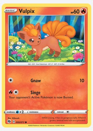 Vulpix — catalogusbeeld