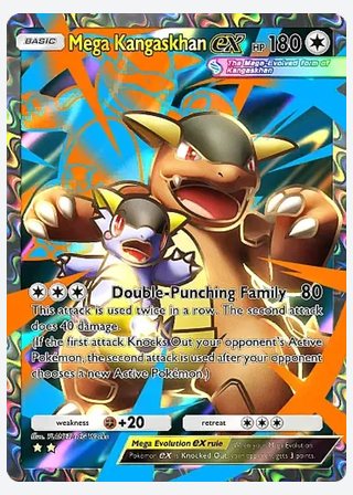 Mega Kangaskhan ex — catalogusbeeld