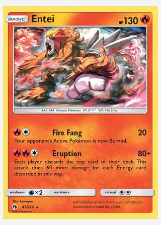 Entei — catalogusbeeld