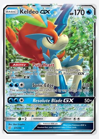 Keldeo GX — catalogusbeeld