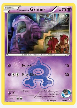 Team Aqua's Grimer — catalogusbeeld