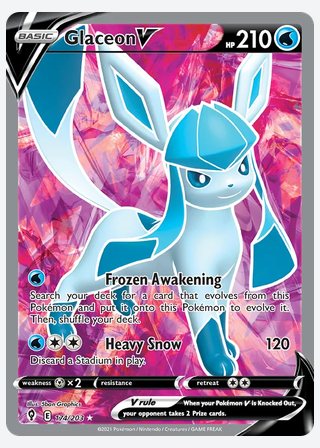 Glaceon V — catalogusbeeld