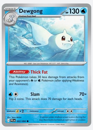 Dewgong — catalogusbeeld