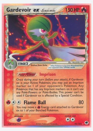 Gardevoir ex δ — catalogusbeeld