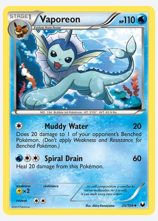 Vaporeon — catalogusbeeld