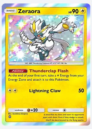 Zeraora — catalogusbeeld