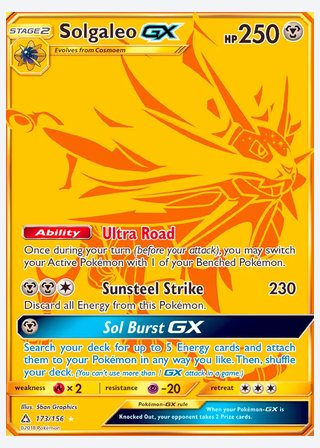 Solgaleo GX — catalogusbeeld