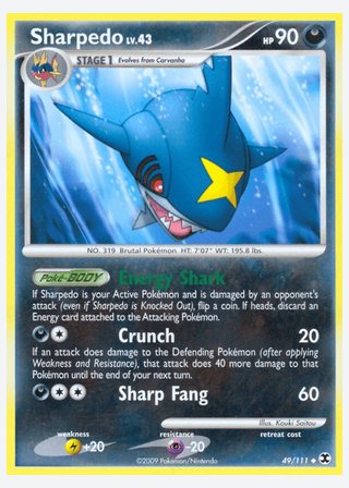 Sharpedo — catalogusbeeld