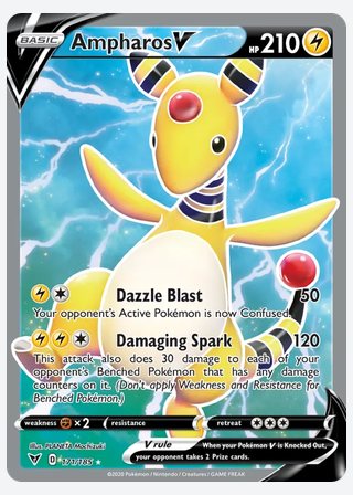 Ampharos V — catalogusbeeld