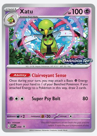 Xatu — catalogusbeeld