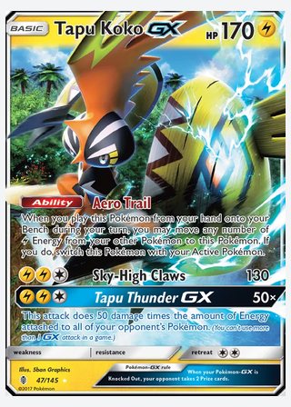 Tapu Koko GX — catalogusbeeld