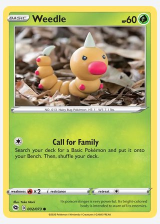 Weedle — catalogusbeeld