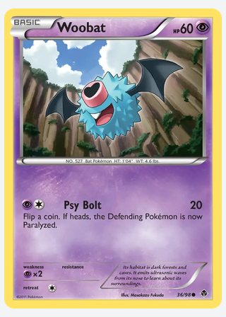 Woobat — catalogusbeeld