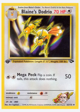 Blaine's Dodrio — catalogusbeeld