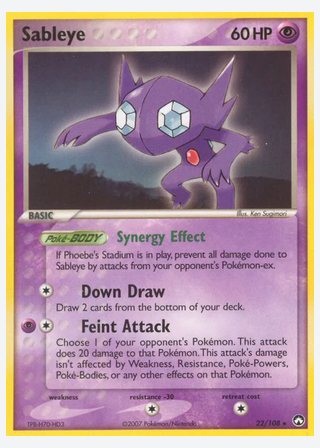 Sableye — catalogusbeeld