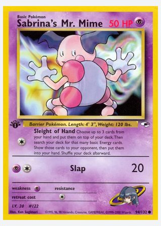 Sabrina's Mr. Mime — catalogusbeeld