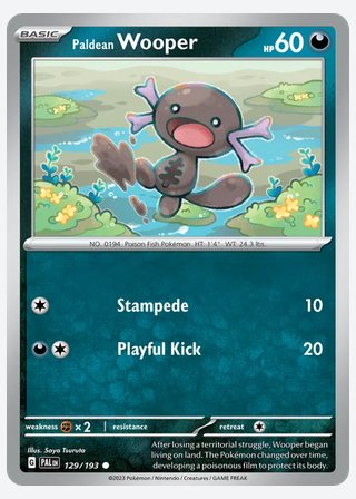 Paldean Wooper — catalogusbeeld