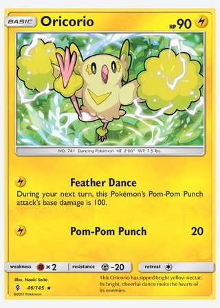 Oricorio — catalogusbeeld