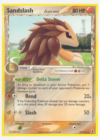Sandslash δ — catalogusbeeld