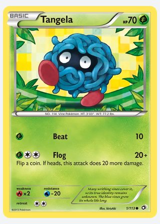Tangela — catalogusbeeld
