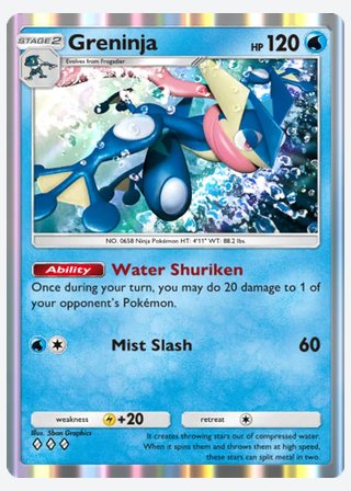 Greninja — catalogusbeeld