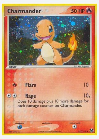 Charmander — catalogusbeeld