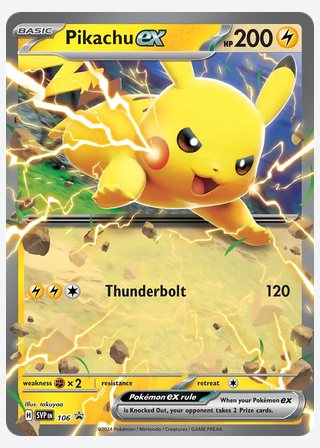 Pikachu ex — catalogusbeeld