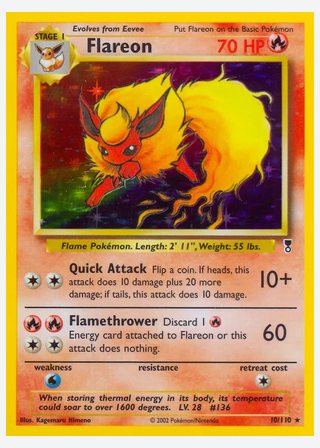 Flareon — catalogusbeeld