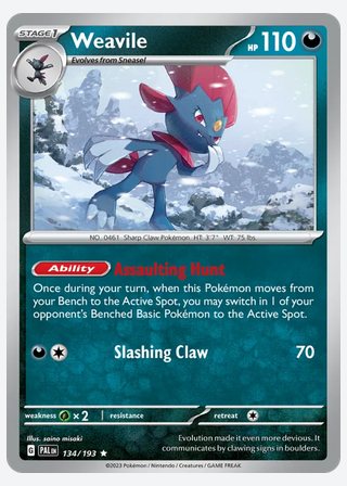 Weavile — catalogusbeeld