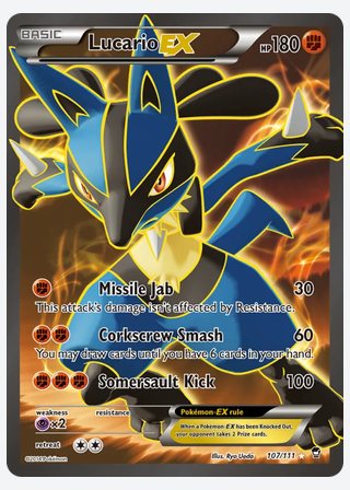 Lucario EX — catalogusbeeld