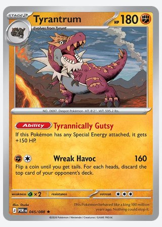 Tyrantrum — catalogusbeeld