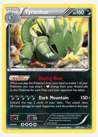 Tyranitar — catalogusbeeld