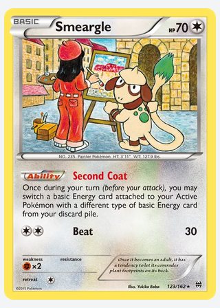 Smeargle — catalogusbeeld